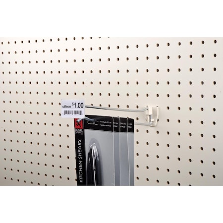 Siffron 6 in. Silver Metal Peg Hook 10 pk 7111511083